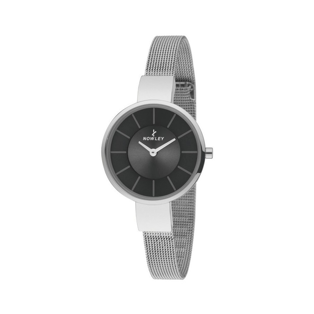 Masquedardos Horloge Nowley Chic Silver noir 8-5849-0-4