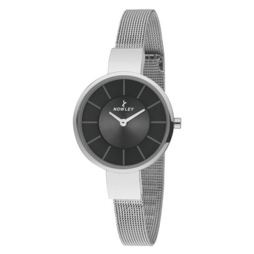 Masquedardos Horloge Nowley Chic Silver noir 8-5849-0-4