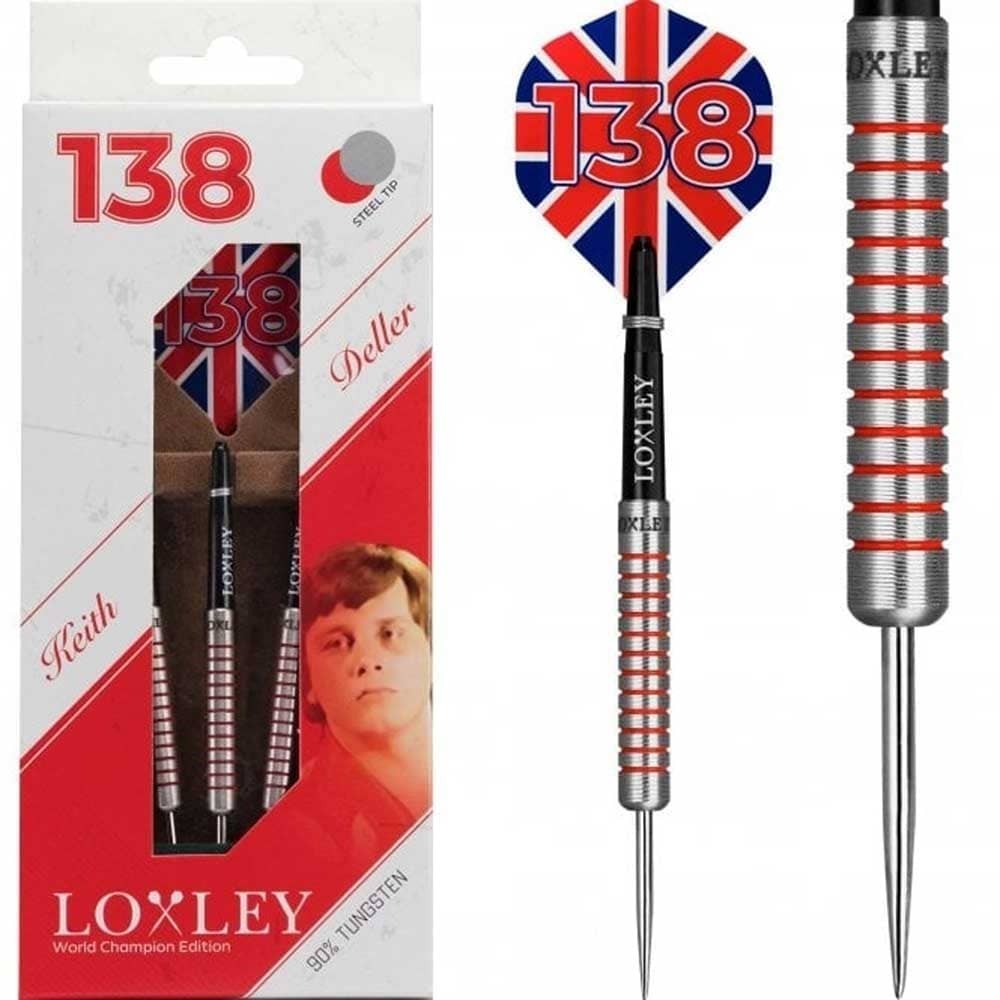 Masquedardos Dardos Loxley Darts Keith Deller 19g 90% Stahl Punta