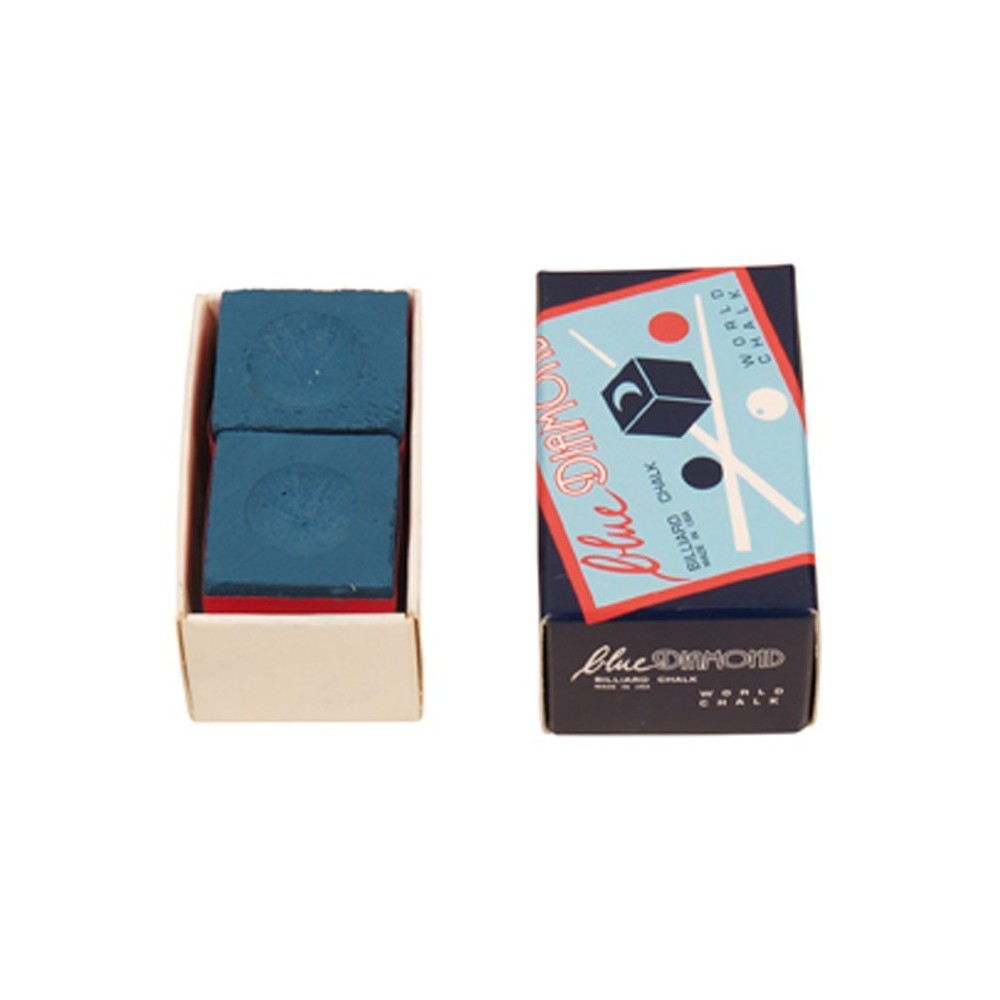 Masquedardos Blue Diamond Billiard Chalk Blue 2 Units 7068-25