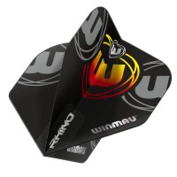 Masquedardos Plumas Winmau Darts Rhino Black Grey  Orange Standard 6905.227