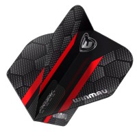 Masquedardos Winmau Dardos Prisma Alfa Preto Vermelho Hexágono Padrão 6915.182 Vôos