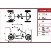 Masquedardos Kart von Pedalen Berg Xl B.rapid Blau Bfr Be07.10.21.00