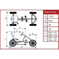 Masquedardos Kart von Pedalen Berg B.pure Blue Bfr Be07.10.20