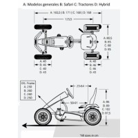 Masquedardos Elektrický pedálový kart Berg X-treme E-bfr Be07.45.19.00