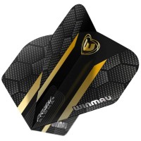 Masquedardos Winmau Darts Prism Alpha Black Gold Hexagon 6915.185 Letky