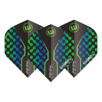 Masquedardos # Feathers Winmau Darts Prism Zeta Black Green Blue 6915.309