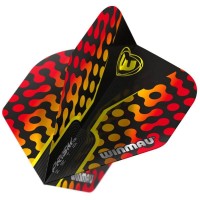 Masquedardos # Feathers Winmau Darts Prism Zeta Black Yellow Red 6915.308 # You know what I mean