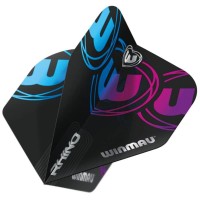 Masquedardos # Feathers Winmau Darts Rhino Black Blue Purple # 6905.229