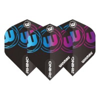 Masquedardos # Feathers Winmau Darts Rhino Black Blue Purple # 6905.229