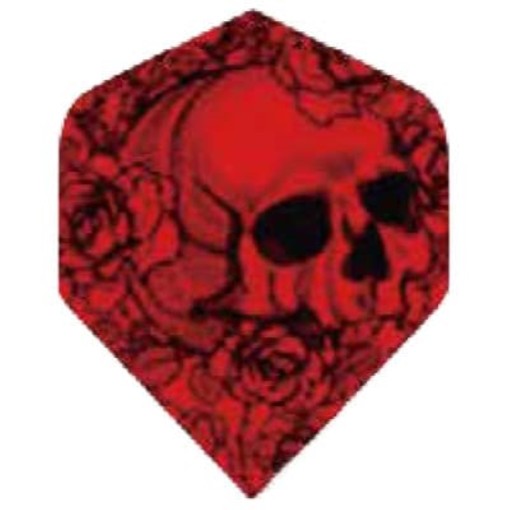 Masquedardos Gildarts Designer Standard Red Skull feather Mg-zf-c009