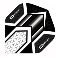 Masquedardos Pluma Dardos Datadart Hex Flight Black/white