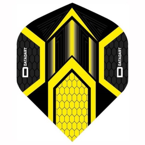 Masquedardos Feather Dart Datadart Hex Flight Yellow/black