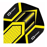 Masquedardos Feather Dart Datadart Hex Flight Yellow/black