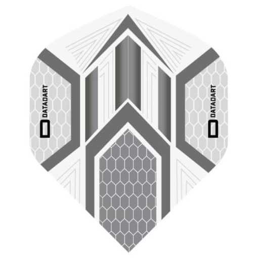 Masquedardos Plume dur Datadart Hex Flight Grey / clair