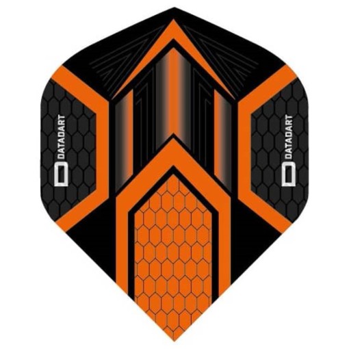 Masquedardos Feather Dart Datadart Hex Flight Black orange