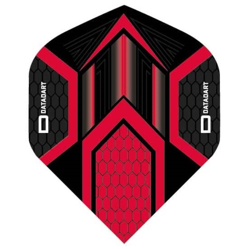 Masquedardos Feather Dart Datadart Hex Flight Black/red