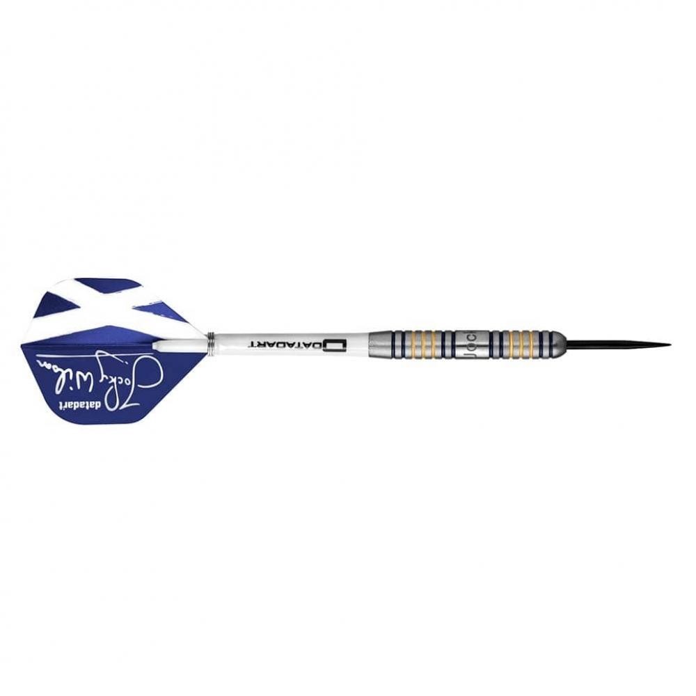 Masquedardos Dart Datadart Player Jocky Wilson Ghost Grip 90% 22g