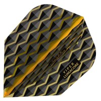 Masquedardos Feather Dart Viper Flights Lumacore standard yellow black 30-6200