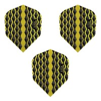 Masquedardos Feather Dart Viper Flights Lumacore standard yellow black 30-6200