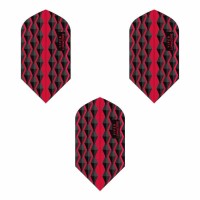 Masquedardos Feather Dart Viper Flights Lumacore Slim Red and Black 30-6252