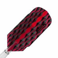 Masquedardos Feather Dart Viper Flights Lumacore Slim Red and Black 30-6252