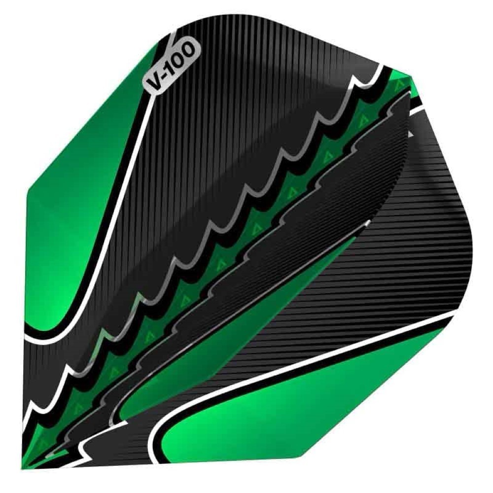 Masquedardos Feather Dart Viper Flights black flux standard green 30-1823