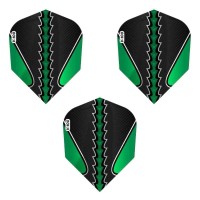 Masquedardos Feather Dart Viper Flights black flux standard green 30-1823