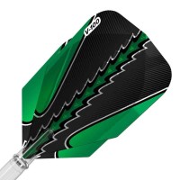 Masquedardos Dart tolla Viper Flights Black Flux Standard Green 30-1823