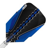 Masquedardos Feather Dart Viper Flights from Black Flux to Standard Blue 30-1821