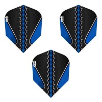 Masquedardos Feather Dart Viper Flights from Black Flux to Standard Blue 30-1821