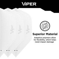 Masquedardos Pluma Dardos Viper Cool Flights Standard White 30-7728