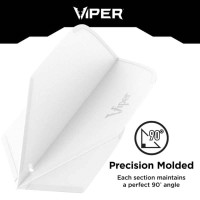 Masquedardos Pluma Dardos Viper Cool Flights Standard White 30-7728