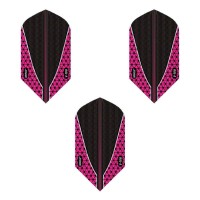 Masquedardos Dárkové pero Viper Dimplex Darts Flights Slim Pink Černý 30-9109