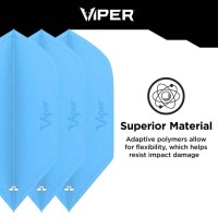 Masquedardos Pieseň Darts Viper Cool Flights Slim Blue 30-7702