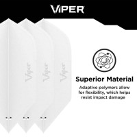 Masquedardos Пилешки стрелки Viper Cool Flights Слим Уайт 30-7703