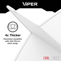 Masquedardos Пилешки стрелки Viper Cool Flights Слим Уайт 30-7703