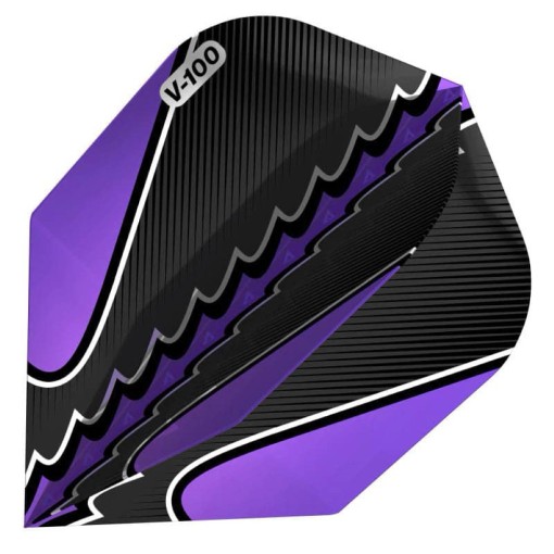 Masquedardos Dart tolla Viper Flights Black Flux Standard Purple 30-1822