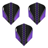 Masquedardos Dart tolla Viper Flights Black Flux Standard Purple 30-1822