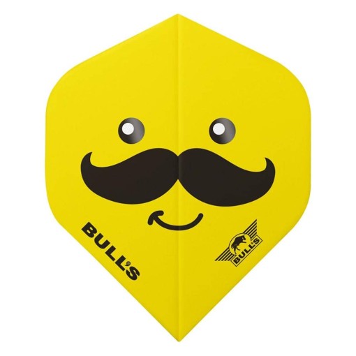 Masquedardos Piume Bulls Darts Riflessioni su Smiley 100 Mustache Standard 50890