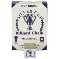 Masquedardos Chalk Billar Silver Cup Green Clear 12 Unid 7506