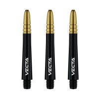 Masquedardos Cañas Winmau Darts Vecta Shaft Black Gold 34 mm 7025.109