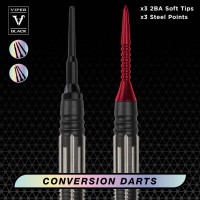 Masquedardos Dardos Viper Darts Viper Black Flux 90% 20gr 21-1225-20