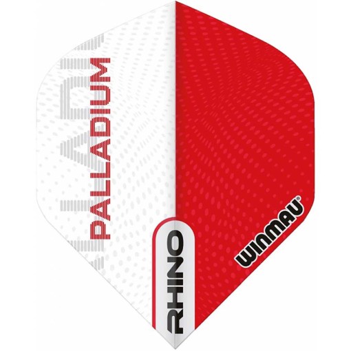 Masquedardos # Feathers Winmau Darts Standard Rhino Pallatium Red white 6905.234