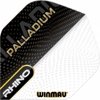 Masquedardos # Feathers Winmau Darts Standard Rhino Pallatium Black white #