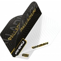 Masquedardos # Feathers Winmau Darts Standard Rhino Pallatium Black white #