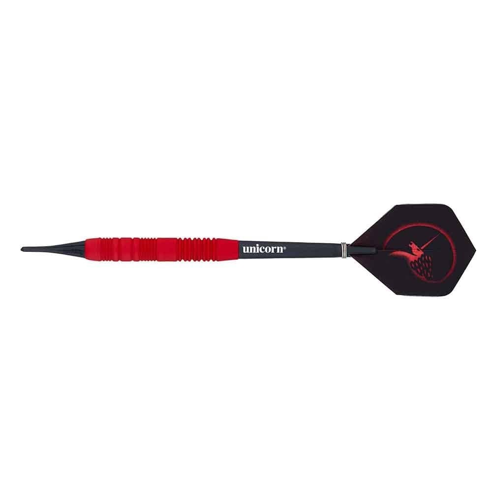 Masquedardos Darts Roșii Cauciucat Unicorn 16gr Alama 4253