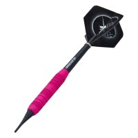 Masquedardos Unicorn kumitettu vaaleanpunainen darts 17g messinki 4255