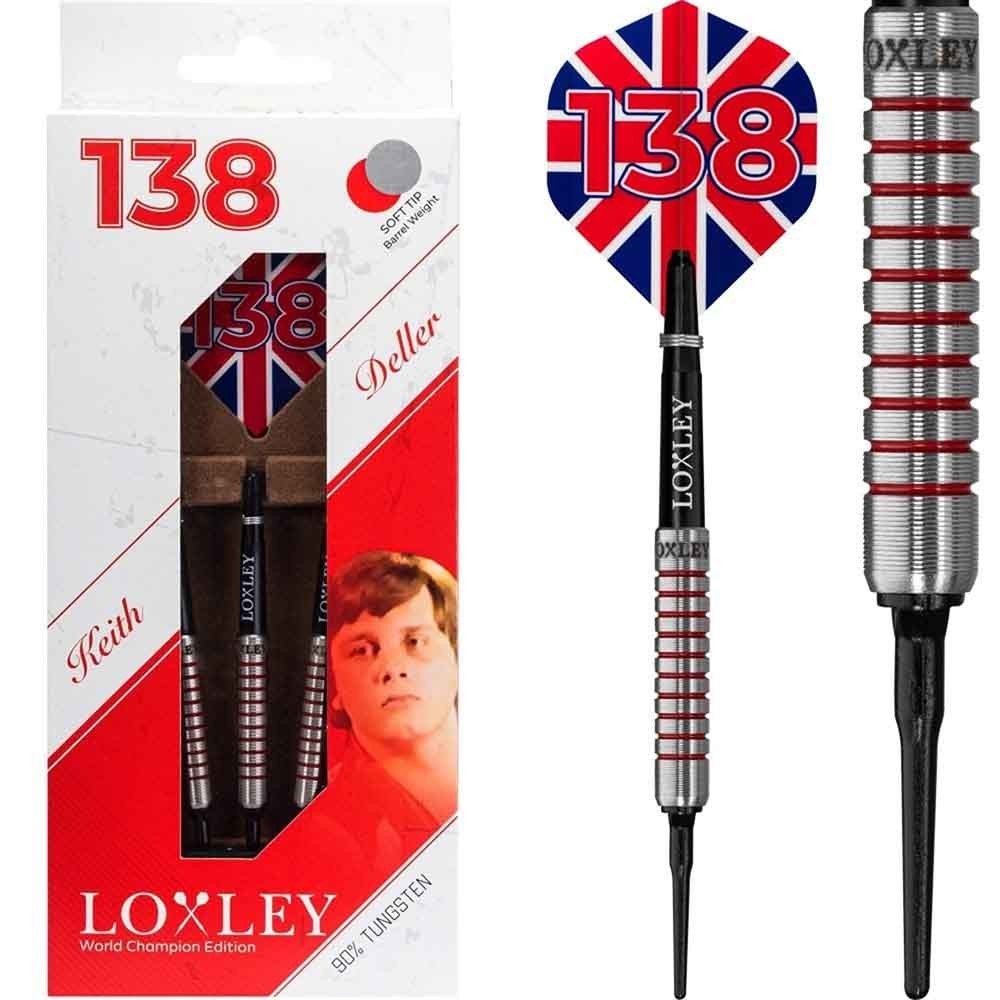 Masquedardos Dardos Loxley Darts Keith Deller 17g 90 % Punta plastique