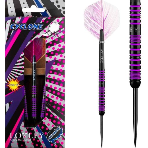 Masquedardos Dardos Loxley Darts Cyclone 24g 90% Punta Acero